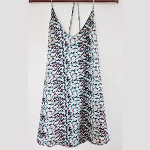 Mahina Silk Print Mini Dress - Size Small